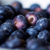 Eine Vielzahl von saftigen Heidelbeeren, die eng beieinander liegen und in verschiedenen Blautönen schimmern.